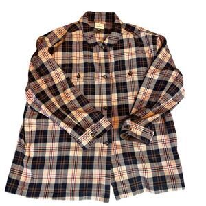 Tuckernuck Men's Cotton Button Down Shirt/Jacket.  Plaid Size XXL